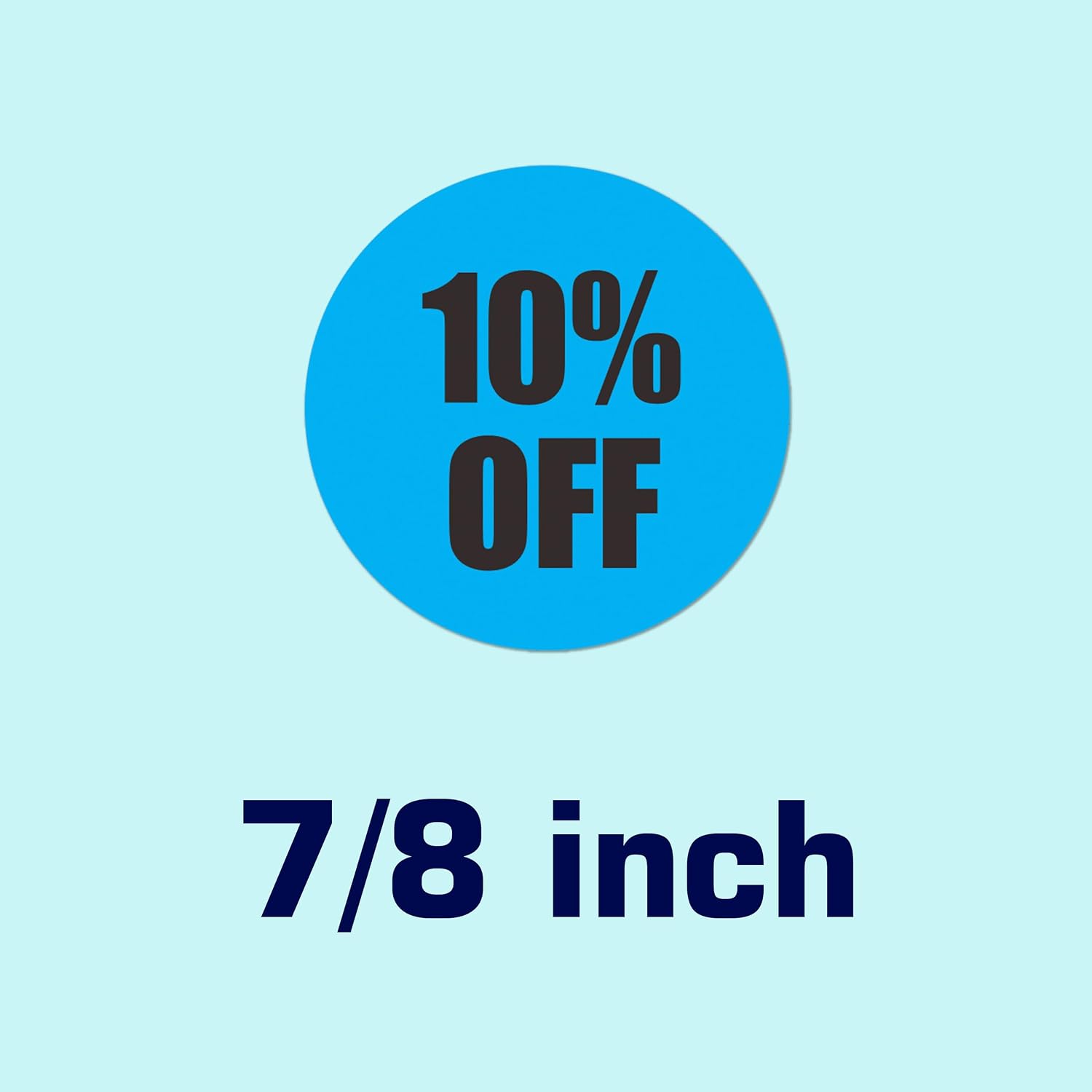 Percent Off Sticker 10 to 60 Discount Stickers,7/8 Inch Round Sale Stickers | 6 Colored Circle Price Marker Tag Adhesive Labels Signs Promotion Price Markers Sales for Retail Stores Supermarkets Shops