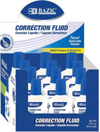BAZIC Products Correction Fluid, Foam Brush Applicator, Corrections Pen by BAZICProducts