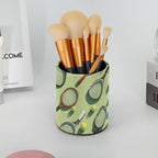 Leather Pen Holder for Desk Tennis Balls Racket Painted Pencil Cup Desktop - Image 6