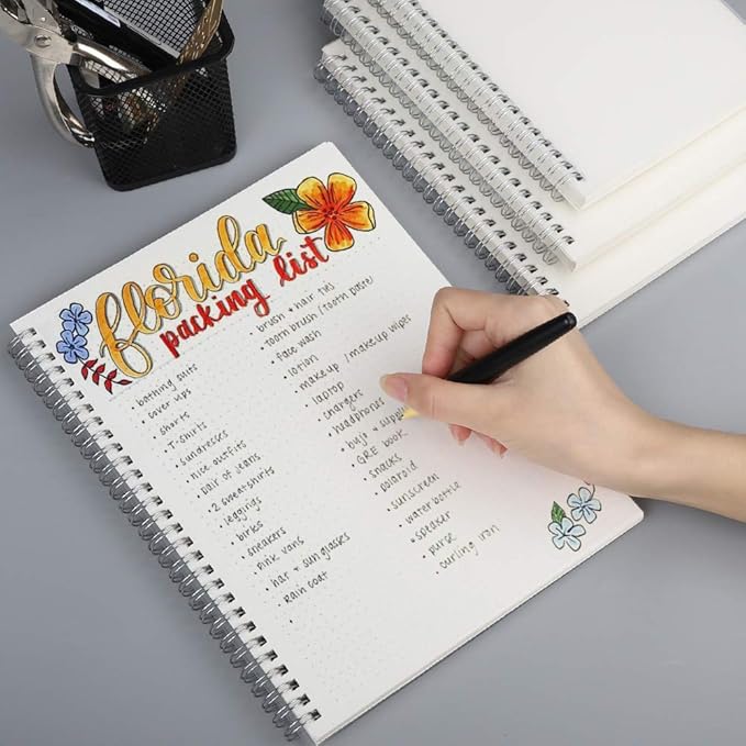 AHGXG Dotted Journal Spiral Notebook, Bullet Dot Grid Journal Large B5 - Image 7