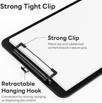 Zoenley A4 Plastic Clipboard Set of 12, 8.5 x 11 Clip Board - Image 7