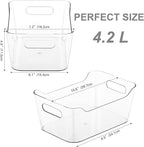 Tiawudi 12 Pack Plastic Storage Bins, Pantry Organizer, Shelf and Fridge - Image 2