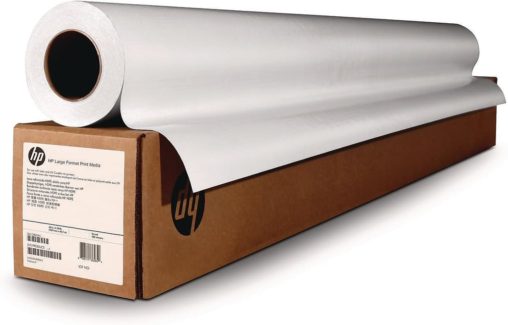 HP Bright White Inkjet Paper Roll, Matte, 36" x 150'