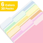 SUNEE File Folders, 30 Pack Manilla Folders 8.5 x 11, Colored File Folders Home - Image 4