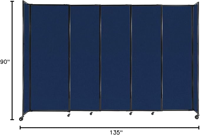 Versare Straightwall Sliding Portable Wall Partition | Freestanding Office - Image 7