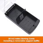Eagle Business Card Box, Push-Button, Storage up to 550 Cards - Image 6