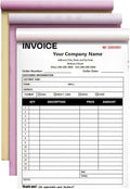 Custom Invoice Book in 3-Part /2-Part Receipt Book by Wasetell