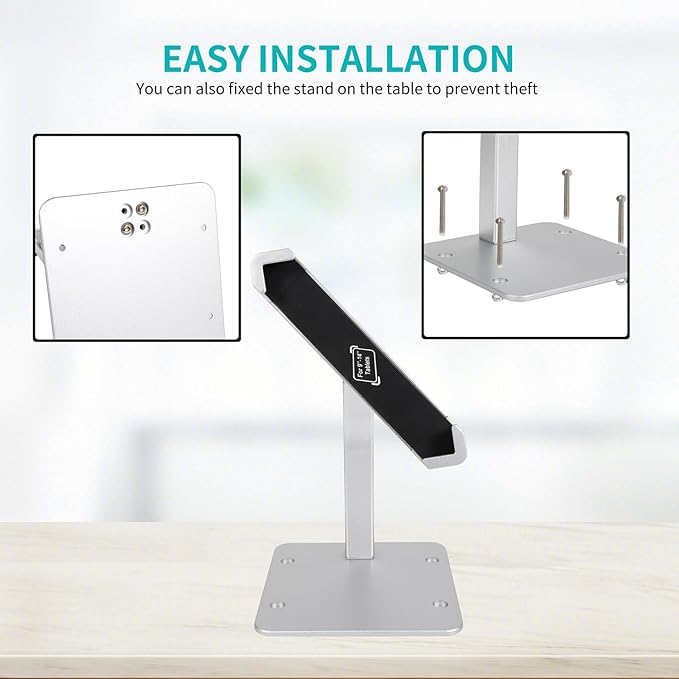 YOOZ Anti Theft Tablet Holder, Secure Desktop iPad Mount Lock, All Metal - Image 7