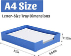 AZFUNN Letter-Size Tray Desk Letter Tray Paper Tray, Sturdy Heavy-Duty Plastic - Image 2