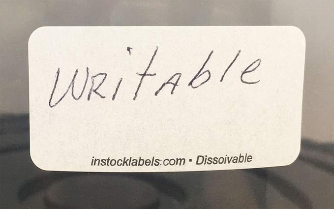 Dissolvable Blank Shelf Life Labels - Image 3