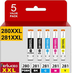 Pertmceo TR8622a PGI-280XXL CLI-281XXL 280 281 Ink Cartridges Replacement by Pertmceo