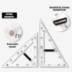 Magnetic Geometry Tool, Protractor, Triangle Rulers Easy Attachment Blackboard - Image 5