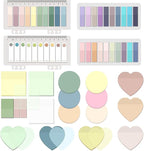 BAYTORY 1700 Sheets Transparent Sticky Notes, Self-Adhesive Translucent by BAYTORY