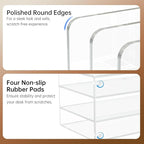 POCFOINY Acrylic Desk Organizer Book Organizer, Magazine File Holder, Vertical - Image 4