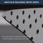 SALLOUS Chair Mat for Carpet, Heavy Duty Vinyl Floor Mat - Image 3