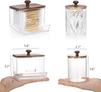 Tbestmax Qtips Holder Bathroom Container, 10oz Big Qtips Dispenser Cotton Ball - Image 2