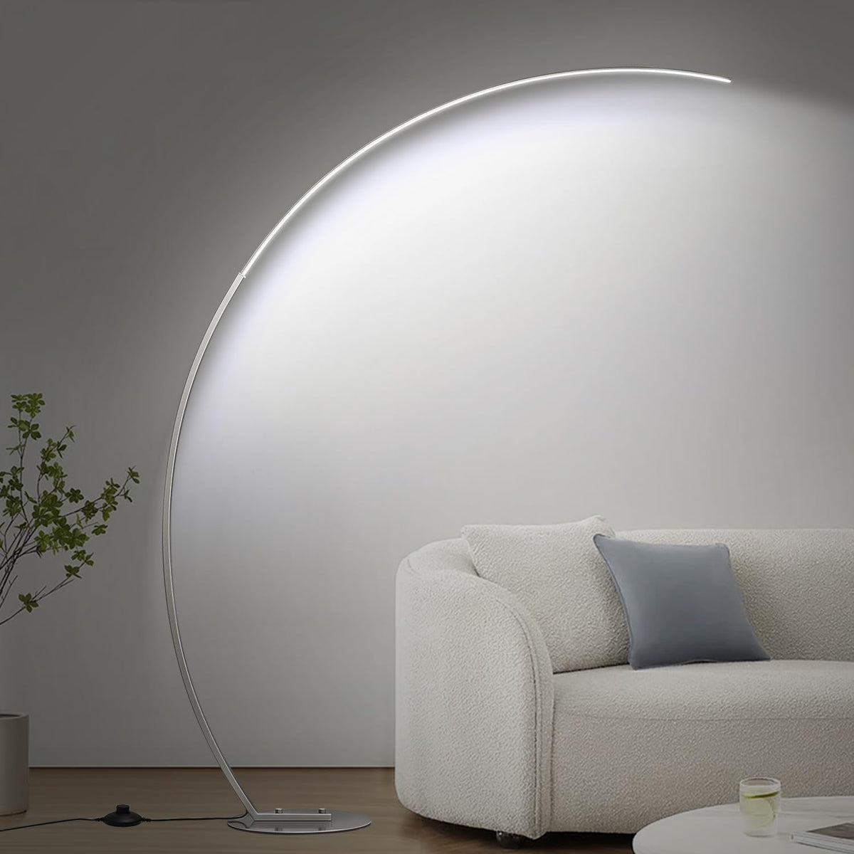 Dimmable LED Floor Lamp with 3 Color Temperatures, Ultra Bright 2000LM Brushe...