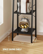 Hzuaneri Ladder Shelf, Bookshelf Bookcase, Freestanding Corner Storage Shelve - Image 7