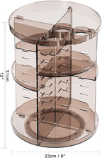 Rotating Makeup Organizer Countertop, DIY Adjustable Trays Spinning Skincare - Image 2