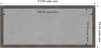 Amanti Art Grey Framed Magnetic Board 23x51 Oversize Vision Board - Image 4