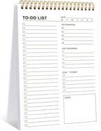 To Do List Notepad, 120 Pages 6.7x9.8" to Do List Notebook Undated Daily by Thboxes