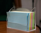 SEVENY 1 PACK 3x5 Acrylic Index Card Holder Business Card Display Stand - Image 7
