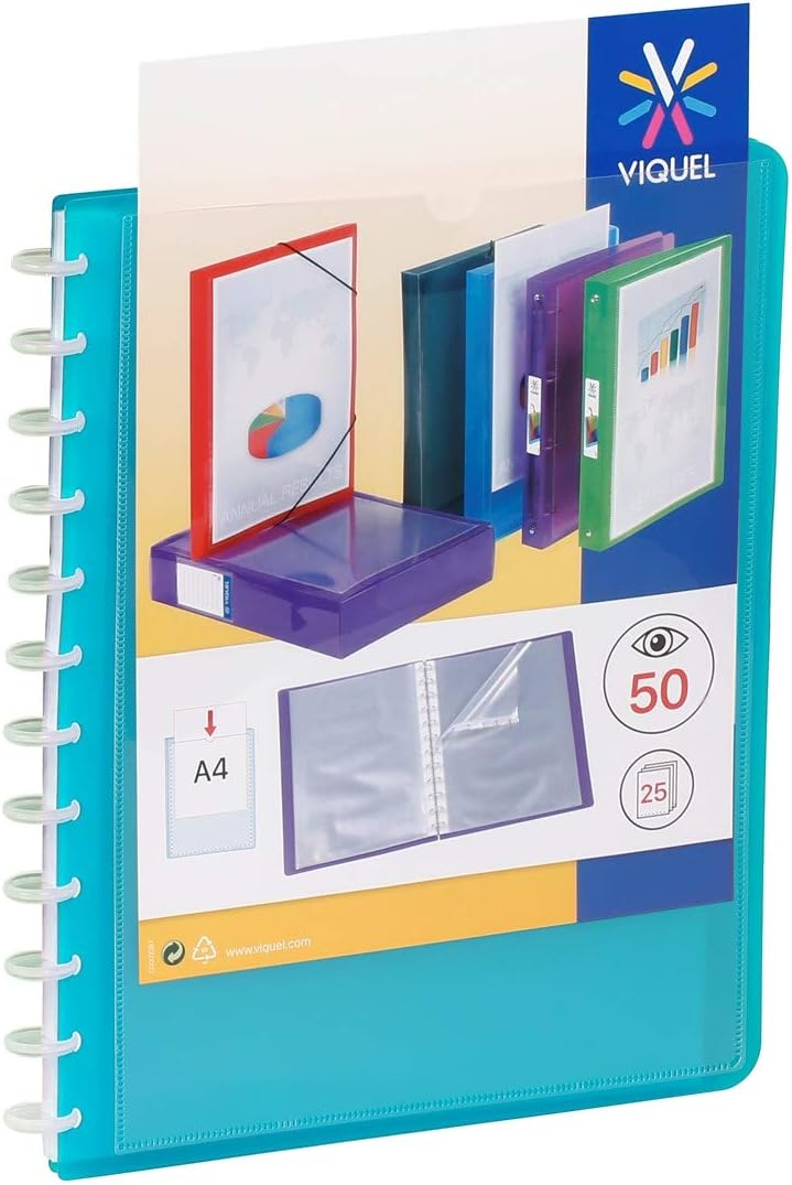 Viquel - Geode A4 50 Views Binding Display Book with Removable Pockets