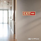 iSYFIX Exit Signs with Directional Right Arrow, Glow in the Dark, - Image 5