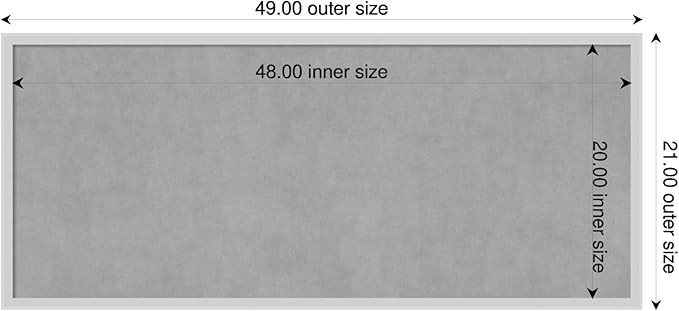 Amanti Art Silver Framed Magnetic Board 21x49 Oversize Vision Board - Image 2