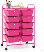 GLACER 10 Drawer Rolling Cart, Storage Cart by GLACERGrowupinhappiness