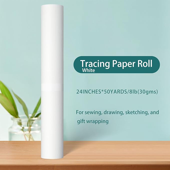 SEMLEART Tracing Paper Roll, 24-inch x 50yard，White Translucent Vellum - Image 2