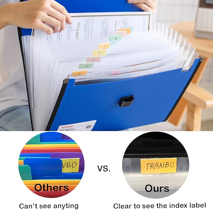 12 Pockets Letter Size/A4 Accordion File Organizer - Image 2