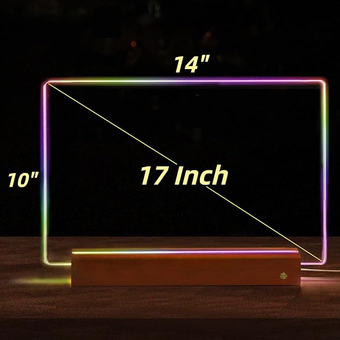 ARAGIT LED Drawing Board for Kids & Adults, Rechargeable Led Note Boards - Image 3