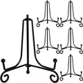 HENABLE 6PCS Premium Black Iron Plate Stands by HENABLE