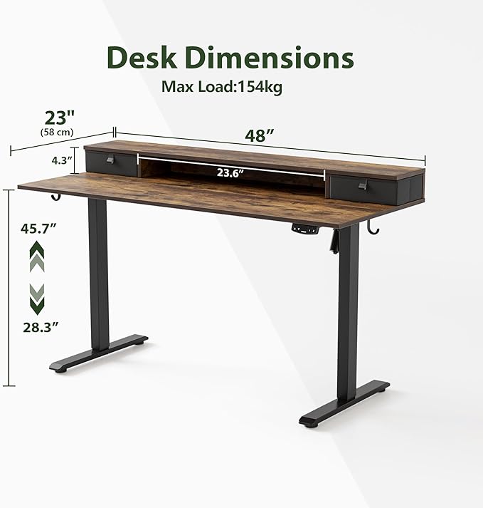 Agilestic 48 x 24 Inches Electric Standing Desk - Image 4
