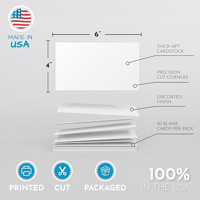 Home Advantage 4x6 Blank Index Cards - Image 5