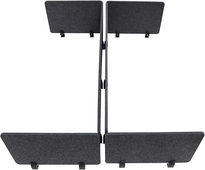 ReFocus Raw Clamp-On Acoustic Desk Divider Mounted Privacy Panel Set – Reduce - Image 6