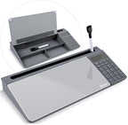 Varhomax Glass Desk Whiteboard Gray by Varhomax