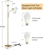 Floor Lamp, Dimmable Standing lamp, Stepless Dimming Brightness, Included 9W - Image 5