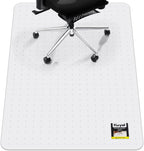 Kuyal Office Chair Mat for Carpet, Clear Heavy Duty Computer Chair Mat | 32‘’x48‘’, Under Desk Protector Carpeted Floors Mat, Easy Chair Movement,Ship Flat