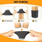 Square Chair Leg Protectors for Hardwood - Image 2