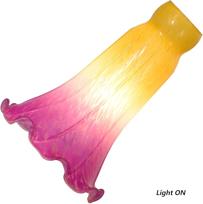 Bieye LS13 Lily Flower Blown Glass Lampshade - Image 2