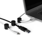 ICONIT Cable Anchors for Desk Organization Black | Premium Aluminum Cord - Image 3