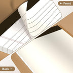 Nichela 5" x 8" Note Pads 6 Pack of Legal Pads Narrow Ruled Notepad - Image 6