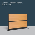 Stand Up Desk Store Beechwood Aesthetic Modular Walls | 70" W x 48" H Modular - Image 4