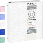 POPRUN 3 Ring Binder 1.5 Inch, Holds 325 Sheets of 8.5 x 11 Paper, Extra by POPRUN