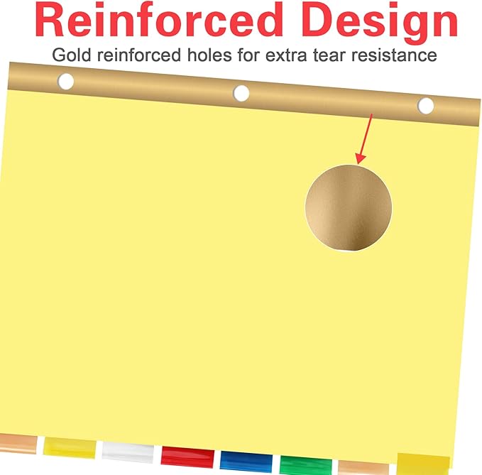 Binder Divider, PANDRI 120 Pack Binder Index Dividers - Image 3