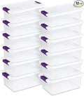 STERILITE 15 Qt ClearView Latch Storage Box, Stackable Bin by Sterilite