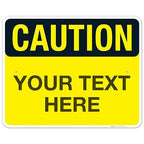 Custom Caution Sign, OSHA Sign, 24x30 Inches, Rust Free .063 Aluminum, Fade by SigoSigns