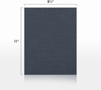 LUXPaper 8.5" x 11" Cardstock | Letter Size | Nautical Blue Linen | 100lb. - Image 2